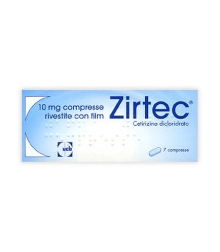 ZIRTEC*7 cpr riv div 10 mg