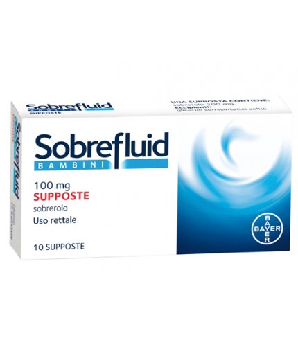 SOBREFLUID*BAMBINI 10 supp 100 mg