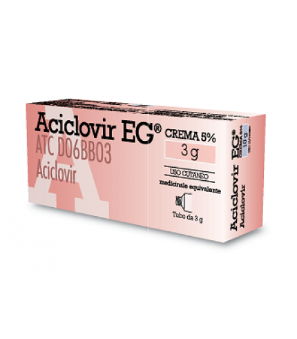 ACICLOVIR (EG)*crema derm 3 g 5%