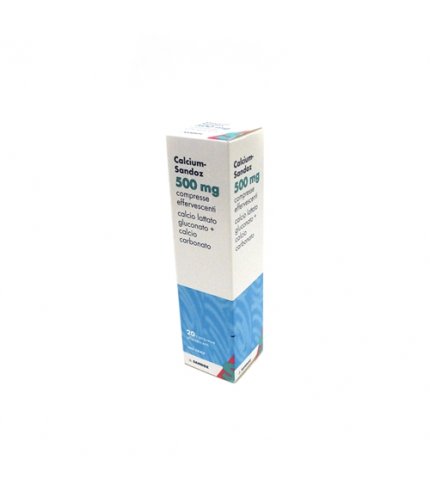 CALCIUM SANDOZ*20 cpr eff 500 mg