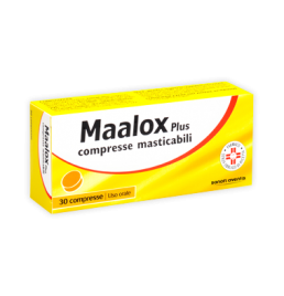 MAALOX PLUS*30 cpr mast 200 mg + 200 mg + 25 mg