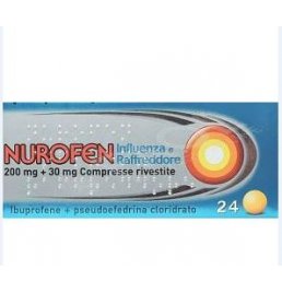 NUROFEN INFLUENZA E RAFFREDDORE*24 cpr riv 200 mg + 30 mg