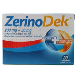 ZERINOACTIV*20 cpr 200 mg + 30 mg