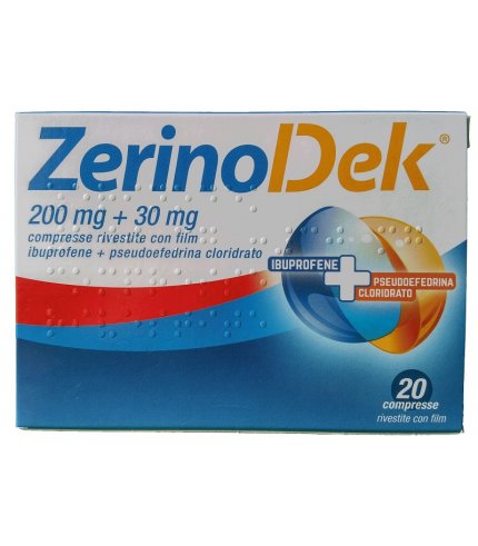 ZERINOACTIV*20 cpr 200 mg + 30 mg