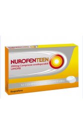 NUROFENTEEN*12 cpr orodisp 200 mg limone