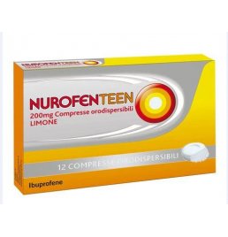 NUROFENTEEN*12 cpr orodisp 200 mg limone