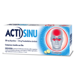 ACTISINU*12 cpr rivestite 200 mg + 30 mg
