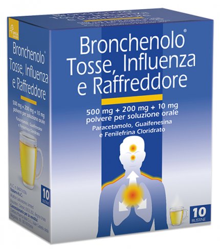 BRONCHENOLO TOSSE INFLUENZA E RAFFREDDORE*orale polv 10 buste