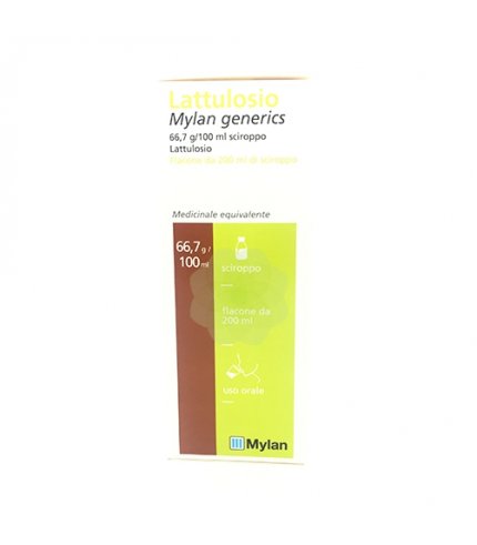 LATTULOSIO (MYLAN GENERICS)*scir 200 ml 66,7 g/100 ml flacone con bicchiere dosatore