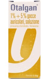 OTALGAN*gocce auricolari 6 g 5% + 1%