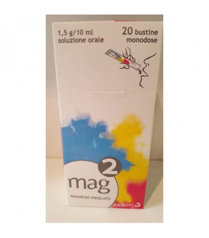 MAG 2*orale soluz 20 bustine monodose 10 ml 1,5 g/10 ml