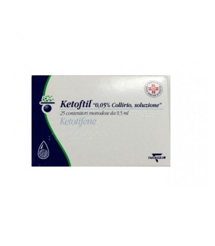 KETOFTIL*25 monod collirio 0,5 ml 0,5 mg/ml