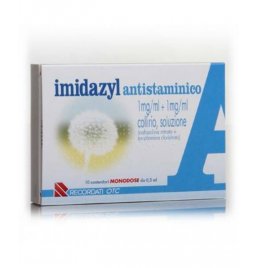 IMIDAZYL ANTISTAMINICO*10 monod collirio 0,5 ml 1 mg/ml + 1mg/ml