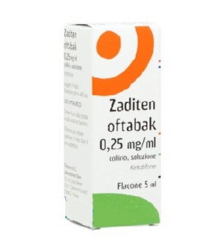 ZADITEN OFTABAK*collirio 5 ml 0,25 mg/ml