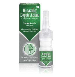 RINAZINA DOPPIA AZIONE*spray nasale 10 ml 0,5 mg/ml + 0,6 mg/ml