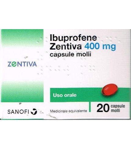 IBUPROFENE (ZENTIVA)*20 cps molli 400 mg