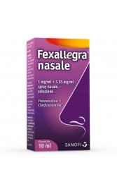 FEXALLEGRA NASALE*spray nasale 10 ml 1 mg/ml + 3,55 mg/ml