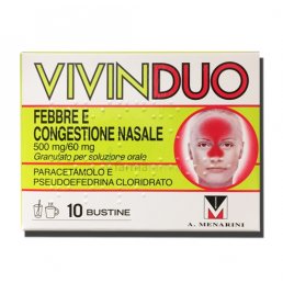 VIVINDUO FEBBRE E CONGESTIONE NASALE*orale 10 bustine 500 mg+ 60 mg