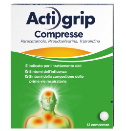 ACTIGRIP*12 cpr 60 mg + 2,5 mg + 500 mg