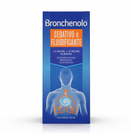 BRONCHENOLO SEDATIVO E FLUIDIFICANTE*sciroppo 150 ml 1,5 mg/ml + 10 mg/ml