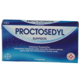 PROCTOSEDYL*6 supp 5 mg + 50 mg + 10 mg + 0,1 mg