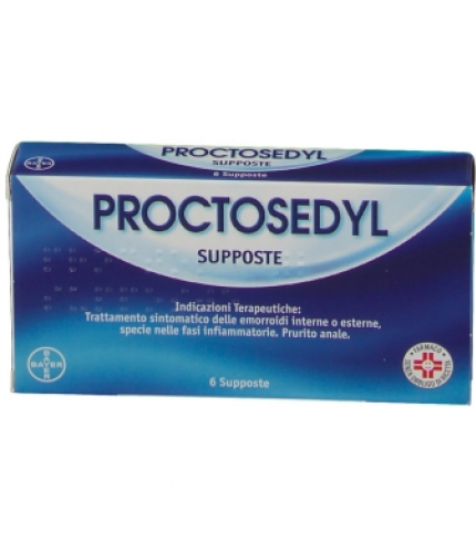 PROCTOSEDYL*6 supp 5 mg + 50 mg + 10 mg + 0,1 mg