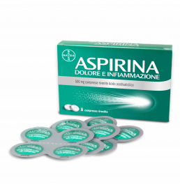 ASPIRINA DOLORE E INFIAMMAZIONE*8 cpr riv 500 mg