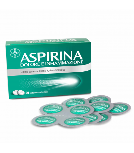 ASPIRINA DOLORE E INFIAMMAZIONE*20 cpr riv 500 mg