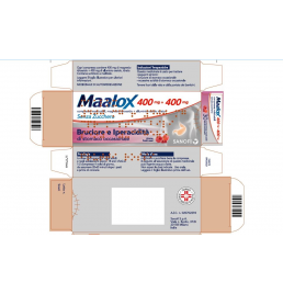 MAALOX*30 cpr mast 400 mg + 400 mg senza zucchero aroma frutti rossi