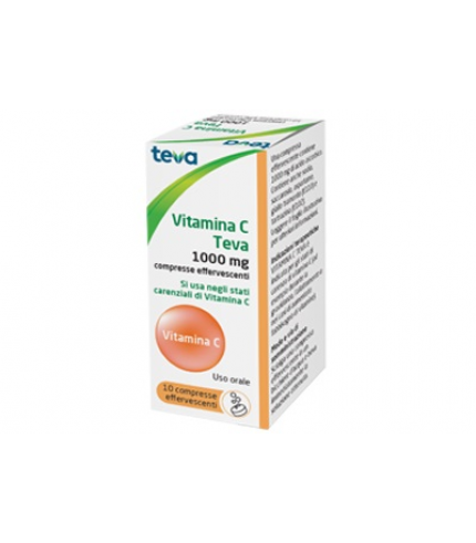 VITAMINA C (TEVA)*10 cpr eff 1 g