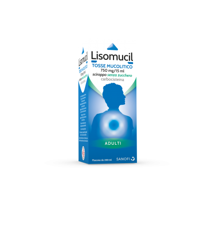 LISOMUCIL TOSSE MUCOLITICO*AD scir 200 ml 5% senza zucchero