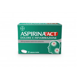 ASPIRINAACT DOLORE E INFIAMMAZIONE*12 cpr riv 1.000 mg