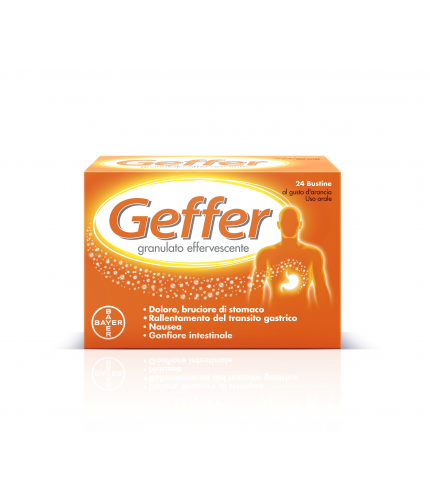 GEFFER*orale granulato effervescente 24 bustine 5 g