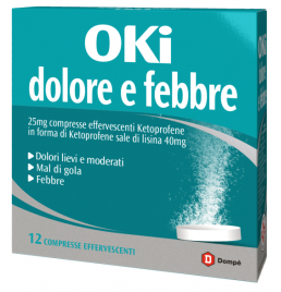 OKI DOLORE E FEBBRE*12 cpr eff 25 mg