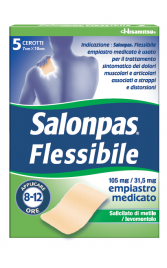 SALONPAS FLESSIBILE*5 empiastri in bustina 105 mg + 31,5 mg7 x 10 cm