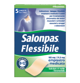 SALONPAS FLESSIBILE*5 empiastri in bustina 105 mg + 31,5 mg7 x 10 cm