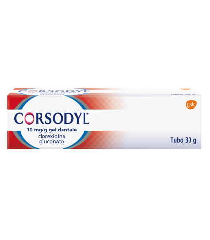 CORSODYL*gel dentale tubo 30 g 1 g/100 g