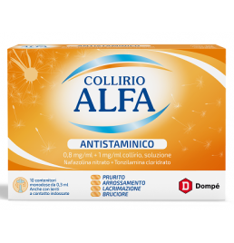 COLLIRIO ALFA ANTISTAMINICO*10 monod collirio 0,8 mg/ ml + 1mg/ml 0,3 ml