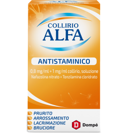 COLLIRIO ALFA ANTISTAMINICO*collirio 10 ml 8 mg/ml + 1 mg/ml