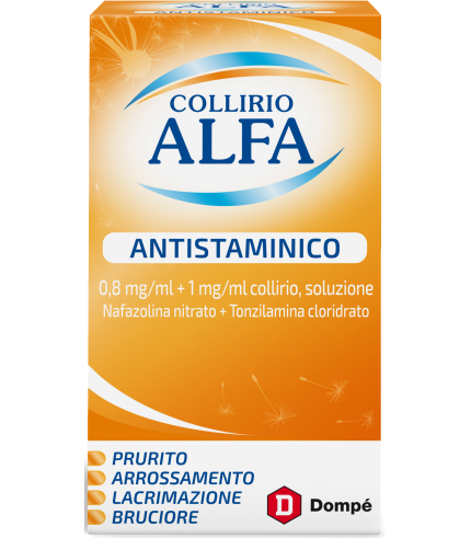 COLLIRIO ALFA ANTISTAMINICO*collirio 10 ml 8 mg/ml + 1 mg/ml