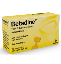 BETADINE*soluz cutanea 10 flaconcini monouso 5 ml 10%