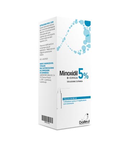 MINOXIDIL BIORGA (LABORATOIRES BAILLEUL)*soluz cutanea 60 ml5%