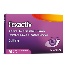 FEXACTIV*10 monod collirio 0,5 ml 3 mg/ml + 0,5 mg/ml