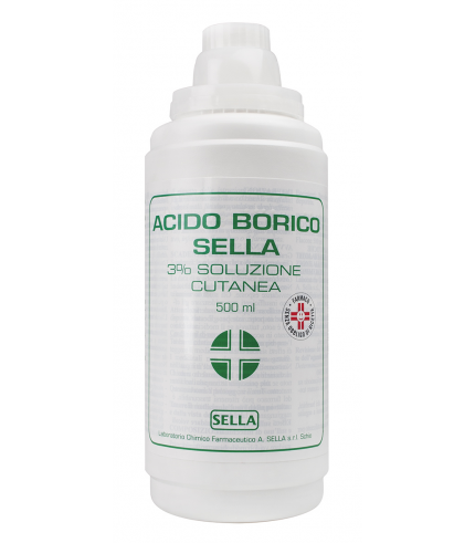 ACIDO BORICO (SELLA)*soluz u.e. 500 ml 3%