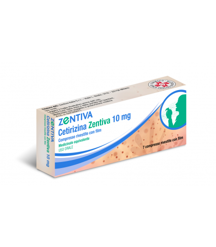 CETIRIZINA (ZENTIVA)*7 cpr riv 10 mg