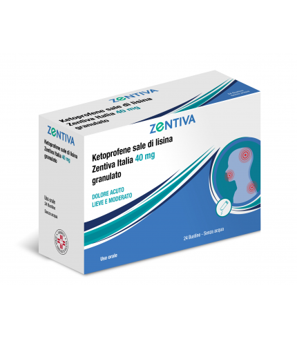 KETOPROFENE SALE DI LISINA (ZENTIVA ITALIA)*orale grat 24 bust 40 mg