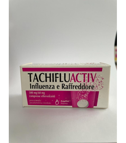 TACHIFLUACTIV INFLUENZA E RAFFREDDORE*10 cpr eff 500 mg + 60mg