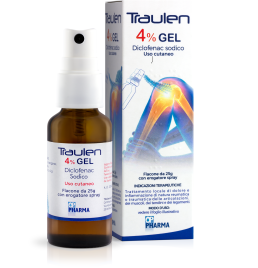 TRAULEN*gel cutaneo 4% flacone 25 g con erogatore