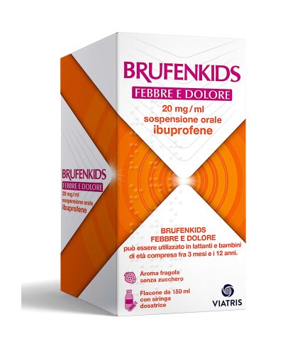 BRUFENKIDS FEBBRE E DOLORE*orale sosp 150 ml 20 mg/ml