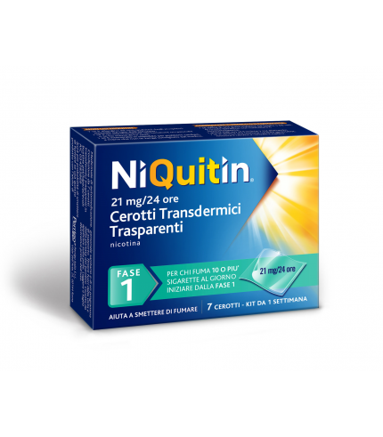 NIQUITIN*7 cerotti transd 21 mg/die